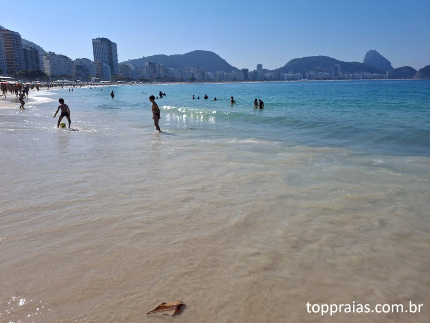 Praia de Copacabana no Rio de Janeiro